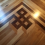 One of the corners, sanded and finished