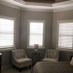Plantation Shutters with hidden tilt bars