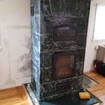 Russian stove / fireplace/ oven with custom soapstone finish