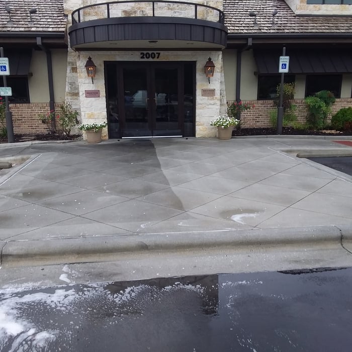 Restaurant concrete cleaning