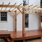 IPE Deck with Cedar Pergola New Haven CT 2021