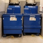 Area how dumpsters locked into place