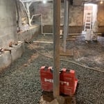 Basement waterproofing and lowering the floor with underpinning by
All County Waterproofing
Call us today 908-688-0518