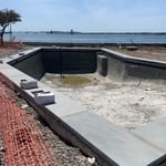 Coping and tile completed