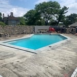 Plaster completed and pool started
