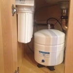 5 stage filtration unit completely installed