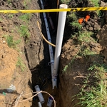 Sewer main and main stack for inspection