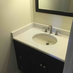 bath vanity with matching mirror