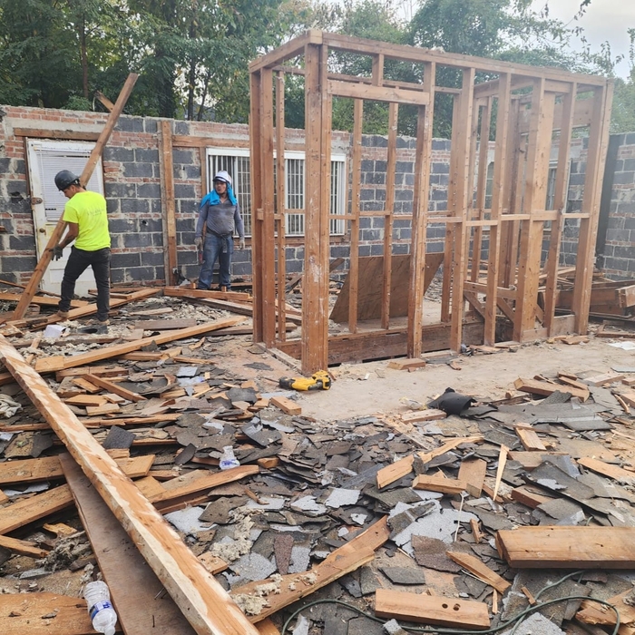 Demo existing roof