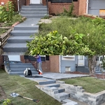 A before & after the project completion.