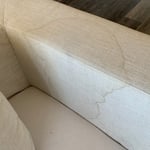 Wine stain on couch