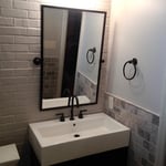Tile bathroom remodel.