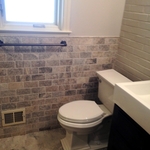 Tile bathroom remodel.
