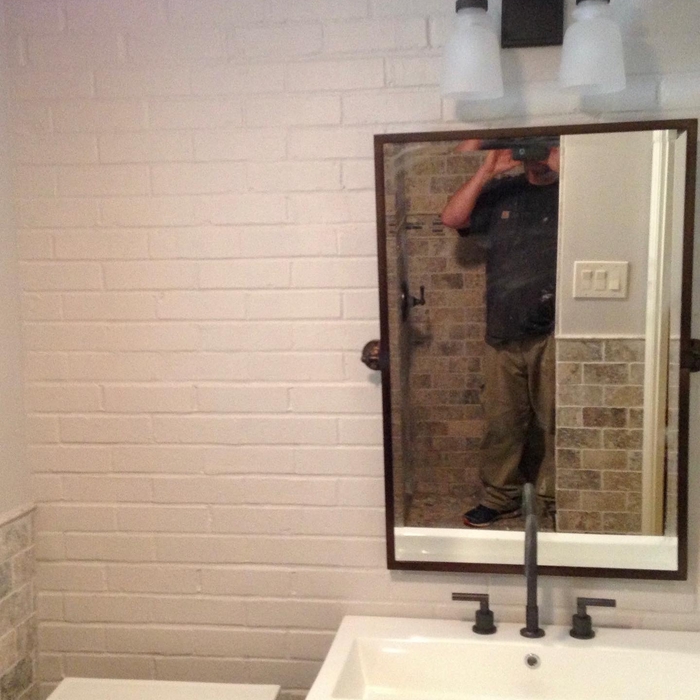 Tile bathroom remodel.