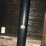 Installed woodburner provided by customer to code