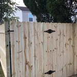 Wood fence