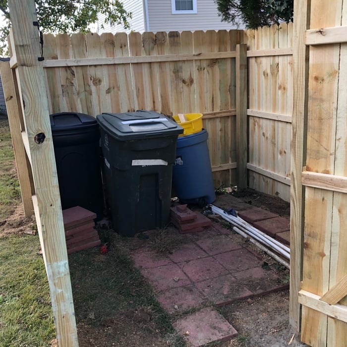 Wood fence