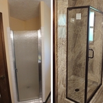 Our modern shower doors come in, standard bypass sliders, hinged doors and stylish S-curve bypass doors. For those who prefer to keep it simple, choose from standard straight shower rods or curved shower rods.