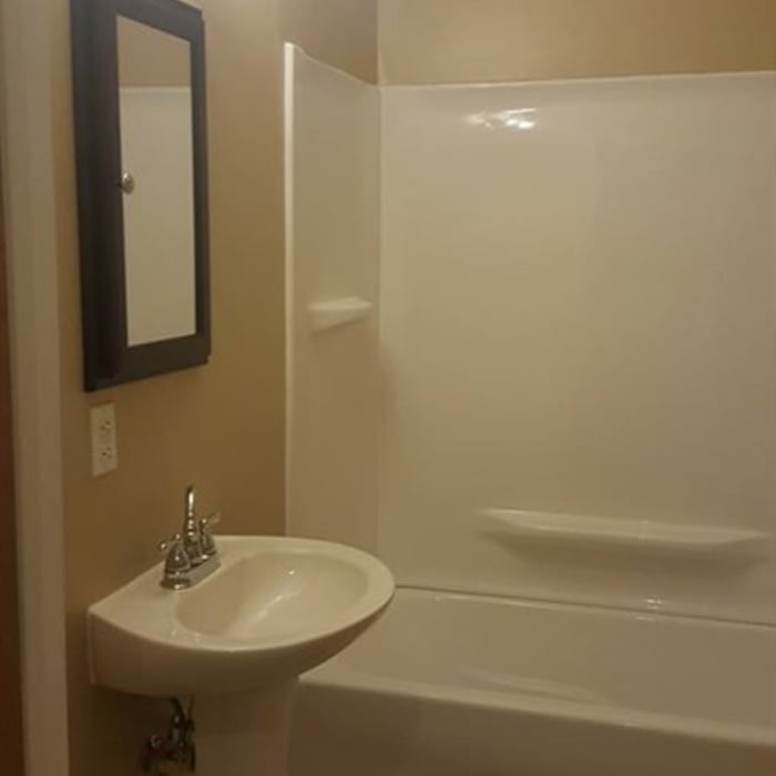 The right bathroom