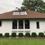 Exterior painting stucco house.