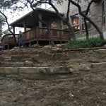 Drainage issues, steep slope, we got answers and we can even make it look beautiful