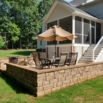 Autumn Breeze Patio With Seat Walls