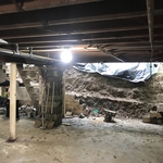 During pictures
Wall being torn down