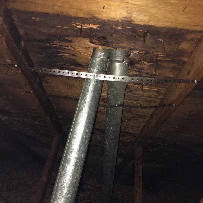 Roof leak / new exhaust vent repair.
