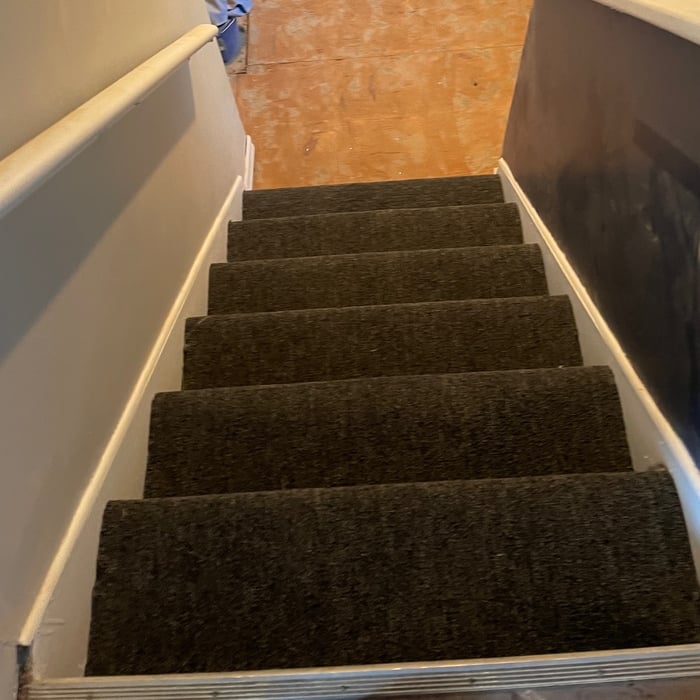 Carpet on steps