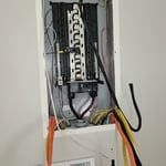 Before trimming out the panel