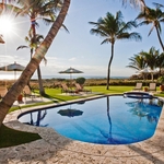Custom Swimming Pool with integrated spa
