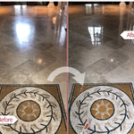 Before and after picture of a home in Belle Meade TN that Sir Grout Nashville restored.