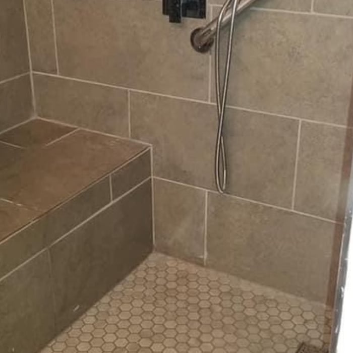 Master shower remodel