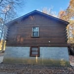 Log cabin sealing