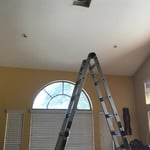 One of the vents was very high up but we could get to it safely! I need to take more pictures on my projects I apologize!