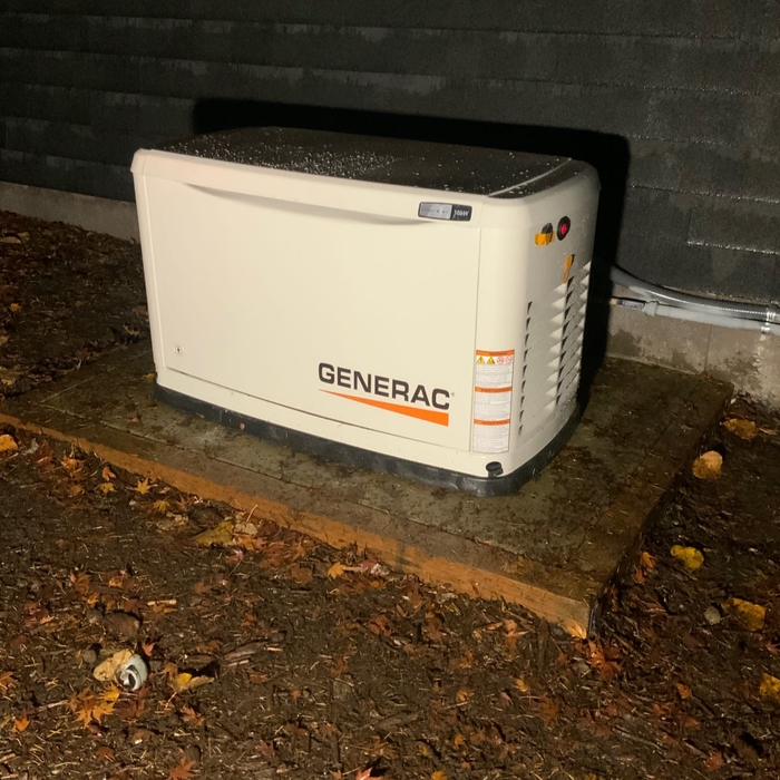 Completed Generator installation