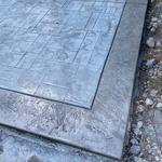 Stamped pad with borders
