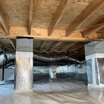 Crawlspace Encapsulation completed by our crew here at TopChoice.