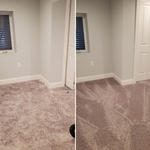 Before and After of 3rd bedroom.