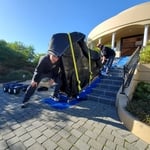 Moving Baby Grand Piano Up Stairs with a Turn. #1 Piano Movers