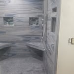 CA Blue Shower