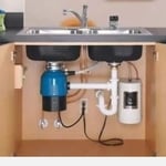 Kitchen faucet and garbage disposal