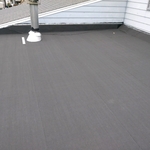 Flat roof and windows