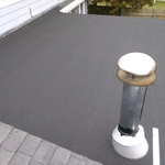 Flat roof and windows