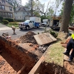 Sewer line install