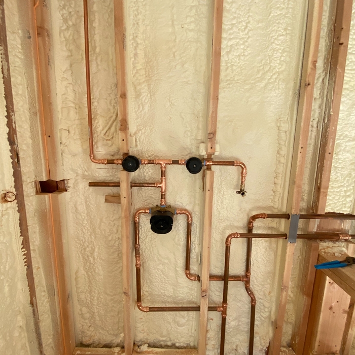 Shower valve install and jacuzzi valve install