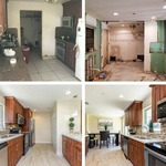 Before, Demolition and after