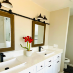bathroom with shower/sauna