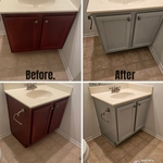 Painted cabients color is online from sherwin williams