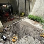 Sump pump idea to avoid patio flood